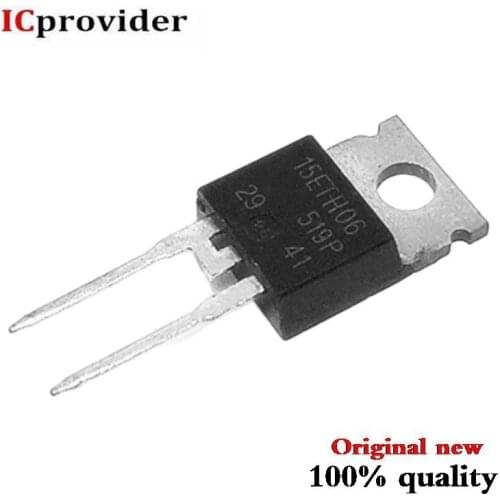50pcs/lot 15ETH06 DIODE GEN PURP 600V 15A TO220AC