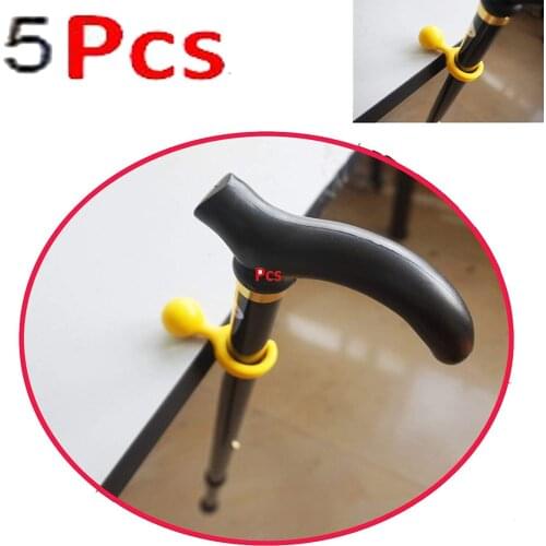 AUXPhome 5pcs - Easy-to-Use Desk or Table Clip Holder Stability Support，Walking Stick Cane Crutch Support Clip/Support Holder Re
