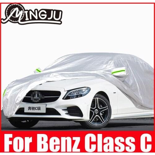 Full Car Covers Indoor Outdoor Waterproof Anti Dust Sun Rain Protection For Benz C Class 200 C180 W203 Accessories