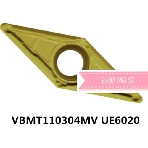 Free shipping 10pcs VBMT110304-MV UE6020 carbide inserts for SVJBR/SVQBR,Turning Blades,Cutting Tips for Steel