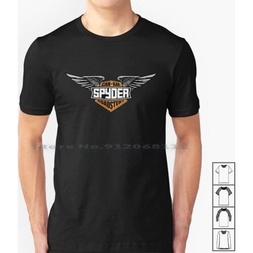 Can-Am Roadsters Badge T Shirt 100% Cotton Canam Can Am Roadster Trike Tricycle Bike Motorcycle Bikerpatch Bikerlogo Arwork