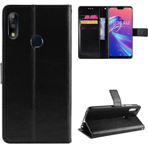 Fashion ShockProof Flip PU Leather Wallet Stand Cover Asus ZenFone Max Pro M2 ZB631KL Case For Asus ZB631KL Phone Bags
