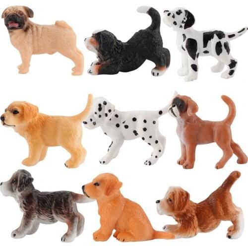 Display Mold Simulation Dog Design Exquisite Desktop Ornament PVC Decor Supplies Kids Educational Toys for Children Gifts