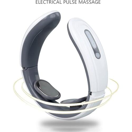 Electric pulse back and neck massager far infrared heating pain relief relaxation tool Rechargeable Neck Shoulder Physiotherapy