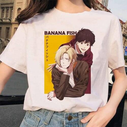 Banana Fish T Shirt Men/women Kawaii Summer Tops Hot Japanese Anime Cartoon T-shirt Manga Graphic Tees Unisex Tops Tshirt Male