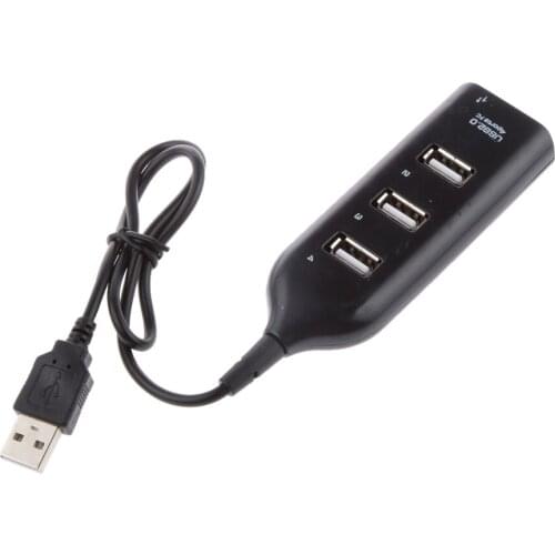 Mini 4-port USB Hub 2.0 Splitter Adapter Cable Connector Fast Transimission