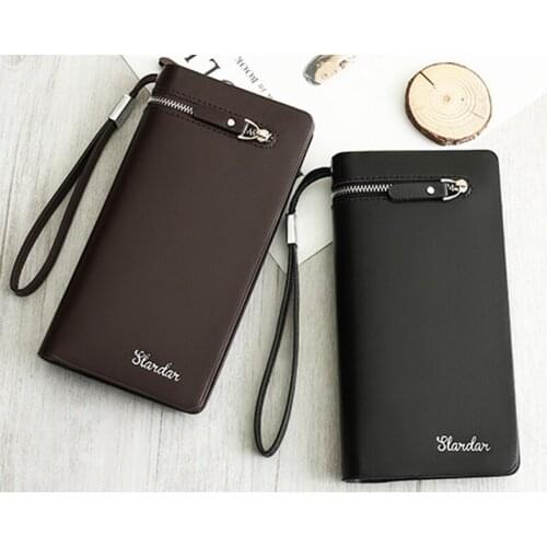 Men Passport bag Fashion Brand Leather Wallet Coin Bag Zipper Purse Short Male Money Bag Quality Guarantee C72