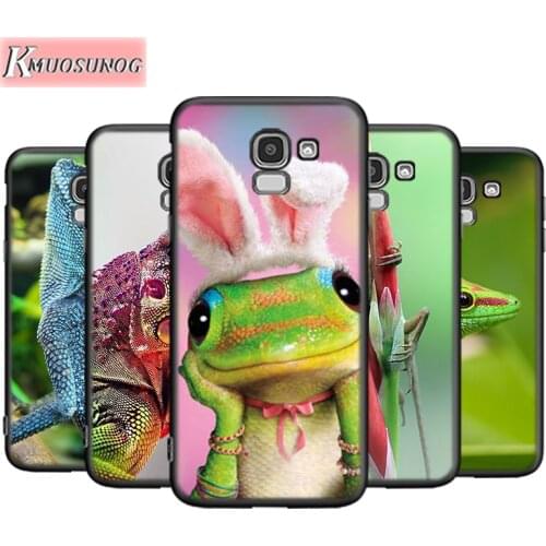 Animal gecko lizard For Samsung Galaxy J8 J7 J6 J5 J4 J3 J2 Core Duo Prime Plus Star 2016 2017 2018 Soft Phone Case