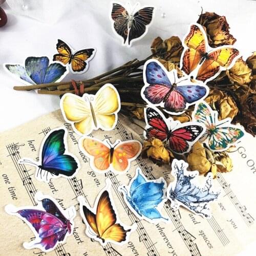 50pcs instagram Butterfly stickers for helmet computer luggage skateboard laptop decal stickers waterproof kids toy