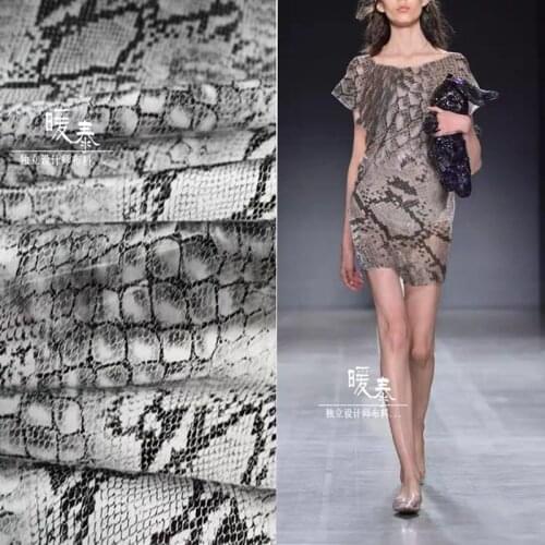 New TPU Fabric PVC Snake Skin Texture Waterproof DIY Windbreaker Raincoat Bags Decor Plastic Clothing Designer Fabric