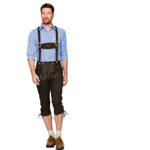 Oktoberfest lederhosen Men Bavaria Beer festival Shorts and shirt Bib short