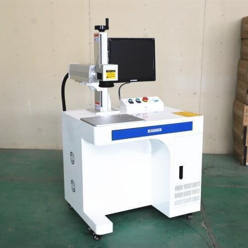 Small Business 20w/30w/50W Table Fiber Laser Marking Machine With Rotary Marker Has a Good Quality