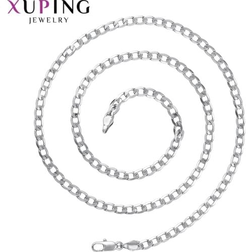 Xuping Simple Necklace for Women Literary Styles Jewelry New Arrival Rose Gold Color Plated Wedding Day Gift 45231