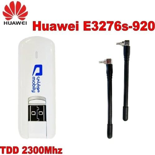 Unlocked Huawei E3276 E3276s-920 150Mbps USB Modem Router 4G LTE Cat4 Dongle plus 2pcs antenna