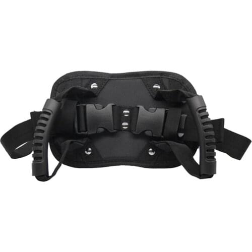 Motorcycle Rear Seat Safety Belt Passenger Grip Grab Handle Black Non-Slip Strap Universal Motorcycle Back Seat Safety Armrest