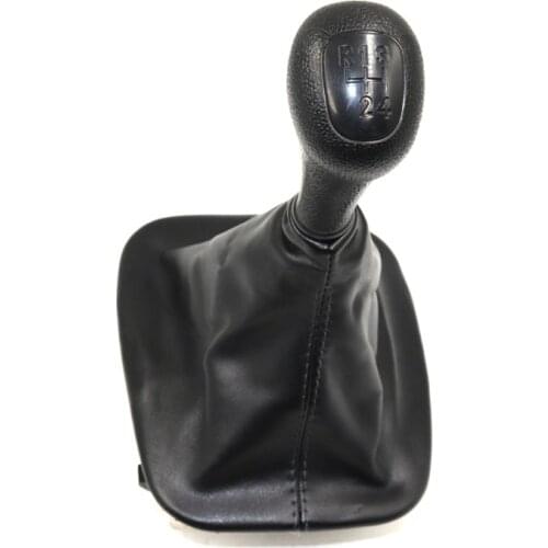 For Mercedes Benz W123 W140 W202 4/5 speed plastic Leather Car Gear Shift Konb Gaiter Shifter Knob