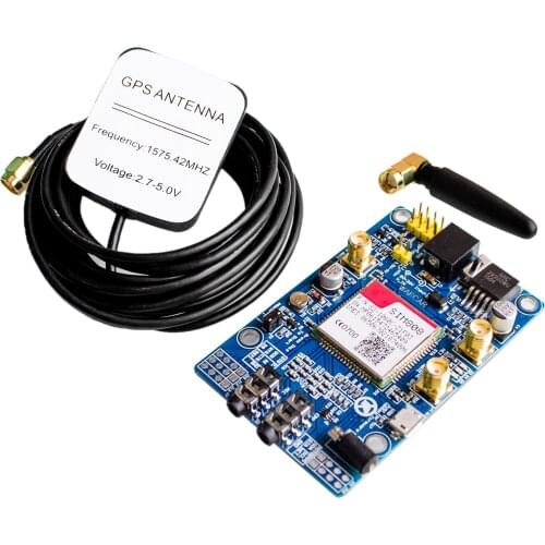 SIM808 instead of SIM908 module GSM GPRS GPS Development Board IPX SMA with GPS Antenna available for Raspberry Pi for arduino