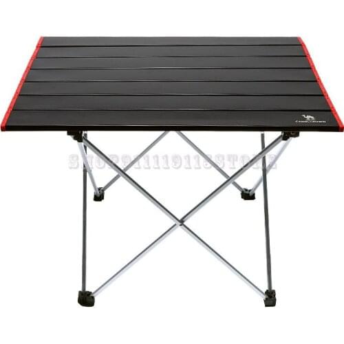 Outdoor Folding Table Portable Aluminum Table Camping Picnic Household Table Stall Ultra Light Folding Small Table