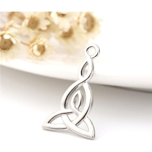 Skyrim 20pcs DIY Jewelry Findings Accessories Fit Necklace/Bracelet/Earring Series Knot Floating Pendant Jewelry Making