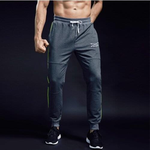 New sweatpants Mens solid workout bodybuilding clothing casual GYMS fitness sweatpants joggers pants skinny trousers