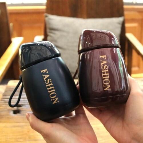 Personality Thermos Cup Mini Vacuum Flask 304 Stainless Steel Thermal Cup Portable 280ML Coffee Bottle Travel Water Bottle