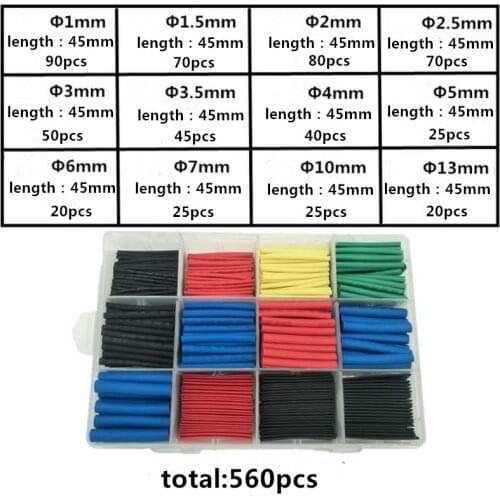 Heat shrinkable tube boxed DIY Electrical tape insulation shrink sleeve Environmentally insulation heat shrinkable tube