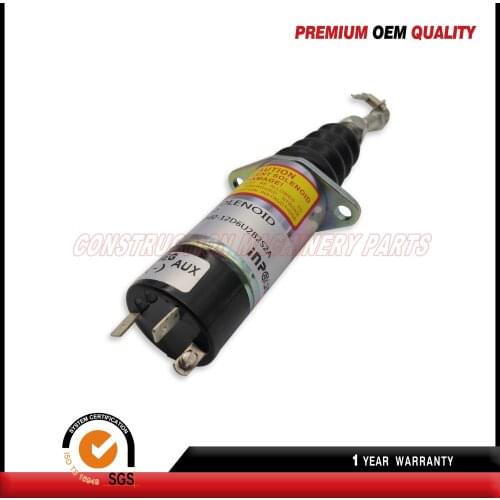 In Stock Fuel Shutoff Stop Solenoid Valve 1502-12D6U2B2S2A 307-2546-00 12V Fit for Diesel Engine 1502 Seri