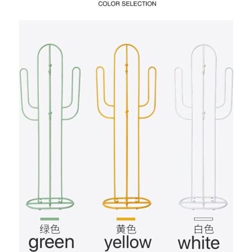 Cactus Hanger Mobile Multifunctional Nordic coat rack modern metal wrought iron bedroom living roomfloor creative