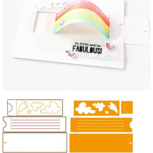 Pop-up Slide Frame Metal Cutting Dies Stencil For DIY Scrapbooking Decorative Embossing Craft Die Cutting Template 2019