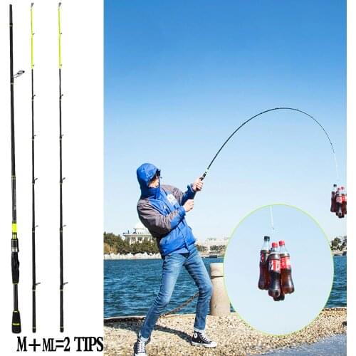 2.1m 2.4m Carbon Spinning Fishing Rod Pesca ML M Power Casting Rod Trout Bass Pike Carp Fishing Rod vara de pesca canne a peche