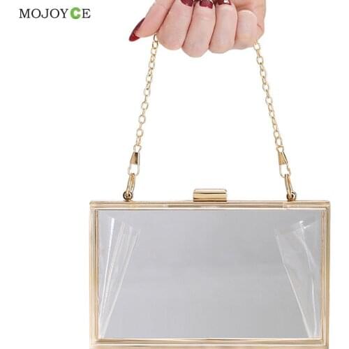 2021 Small HandBags Women Summer Bags Women Transparent Evening Shoulder Bag Ladies Fashion Acrylic Messenger Bags