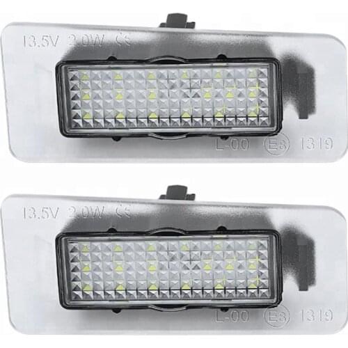 2PcsLED License Plate Light Tail Number Backlight Lamps For Hyundai Solaris HCR Elantra Avante Kia KX3 Ceed SW3 Cerato Forte MK3