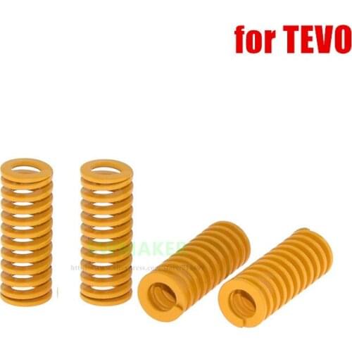 4pcs Orange Spring height 35mm High Elasticity For Heated bed TEVO Tarantula Series 3D Printer Parts