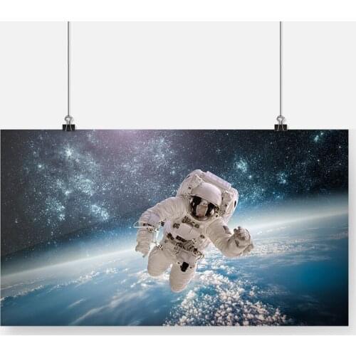 Astronaut Space Poster Framed Wooden Frame Canvas Painting Wall Art Decor Living Room Bedroom Study Home Decoration Prints