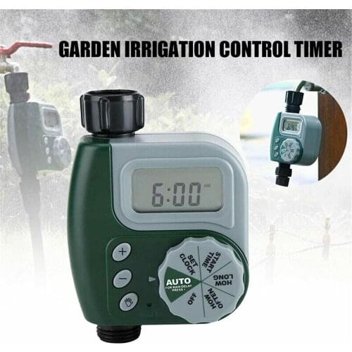 Automatic LCD Digital Garden Water Timer Auto Drip Irrigation Watering System G3/4 Connector Setting Sprinkler Irrigation Time
