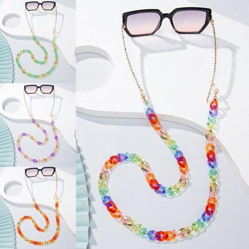 New Fashion Glasses Chains For Women Men Lanyards Face Mask Neck Reading Strap String Holder Eyewear Acrylic Sunglasses Chains