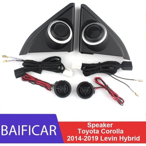 Baificar Triangle Head Speakers Car Audio Trumpet Mirror Door Trim Tweeter Speaker For Toyota Levin Hybrid 2014-2019 Corolla