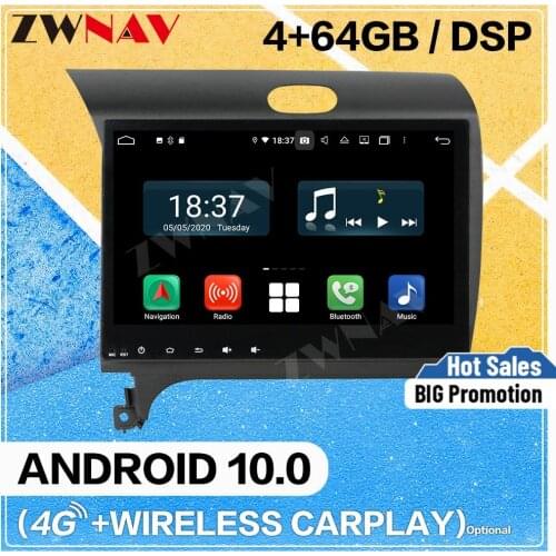 128GB Carplay Android screen DVD Player for KIA K3 2012 2013 2014 2015 2016 2017 2018 WiFi GPS Auto Audio Radio Stereo Head unit
