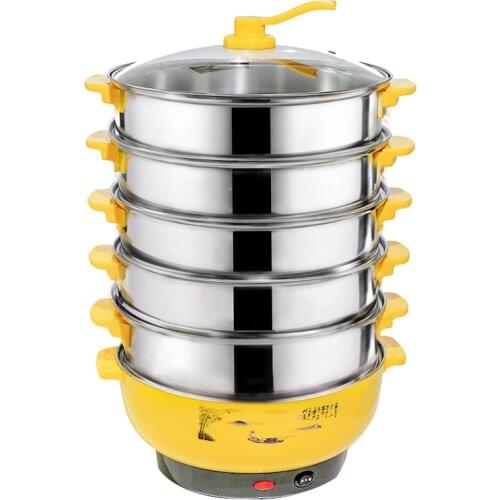 Large Capacity electric steamer food steamer pot electric lunch box free shipping heater stew and steam pot dropshipping