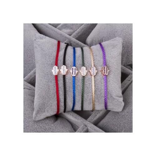 Fatma Master Hand Figured Zircon Cubic Zirconia İp Bracelet