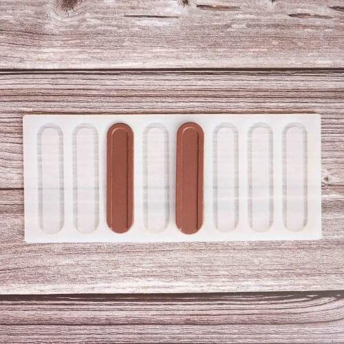 Curved strip Shape Chocolate Transfer Sheet Mould Cake Decorating Tools Silicone Mold Baking Stencil Chablon