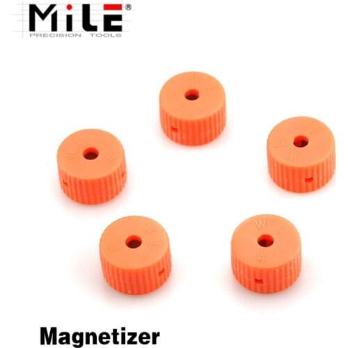 MILE 4mm Orange Mini Round Magnetic Pick Up Tool Used For Screwdriver Bits Magnetizer Ring