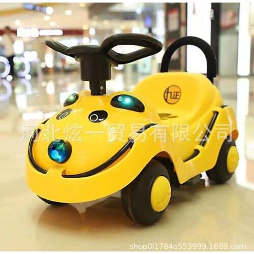 Multi-functional Childrens Twist Car Scooter 1-3 Years Old Baby Four-wheel with Light and Music Sliding Toy Car