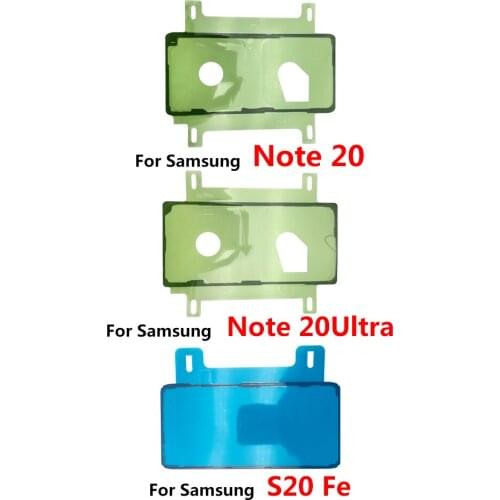 2Pcs/Lot，Original Back Battery Cover Door Sticker Adhesive Tape Glue For Samsung Galaxy Note 10 Plus 20 Ultra S20 Fe Waterproof