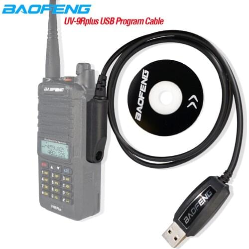 Original Baofeng UV-9R Plus Waterproof USB Programming Cable Driver CD For BaoFeng BF-9700 A58 UV9R 9rhp Waterproof Walkie Talki