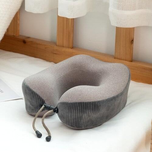 Office/Travel Neck Pillow Memory Foam Slow Rebound U-Shape Pillow Car Plane Travel Cervical Protection Relax Bedding подушка