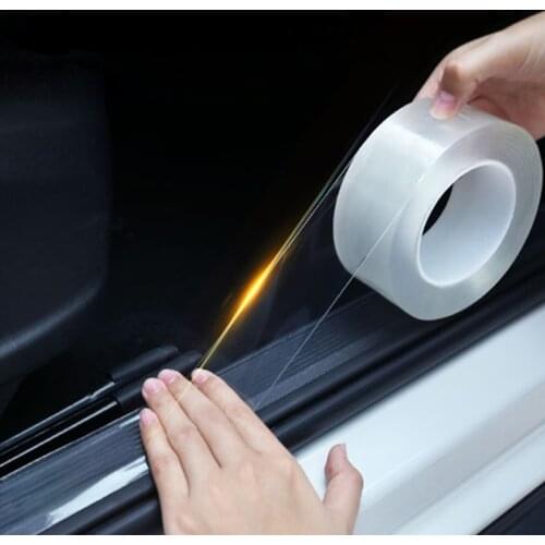 Car Threshold Transparent Film Auto Bumper Strip For Mitsubishi Motors Asx Lancer 10 9 Outlander Xl Pajero Sport 4 L200 Carisma