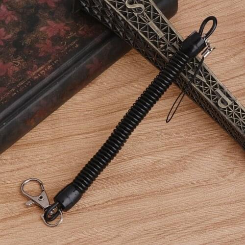 Spring Elastic Retractable Tactical Rope Hiking Camping Phone Antilost Hanging Stripe Drop Ship
