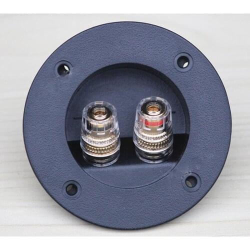 2 pcs Sound box crystal junction box pure copper column acoustics amplifier DIY accessories small round with f-506 column