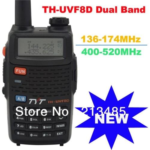 With Scrambler TH-UVF8D Dual Band 136-174MHz & 400-520MHz 128CH Amateur Handheld Transceiver two way radio with FM Radio